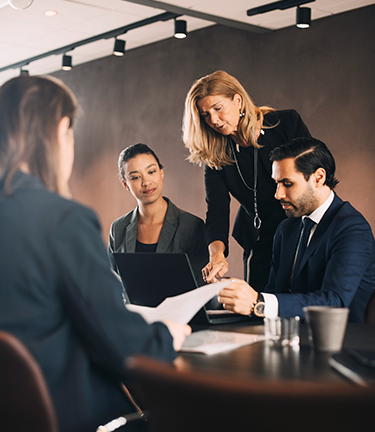 Group legal plan being utilized as team discusses strategy